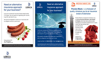 Lorica insurance Brokers print adverts