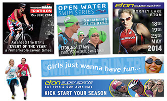 Web and print designs for Human Race