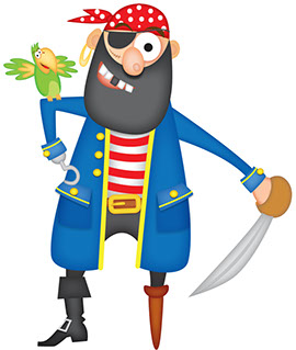 Pirate cartoon
