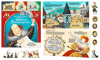 Illustration from the book The Comedy, History and Tragedy of William Shakespeare by Adria Meserve